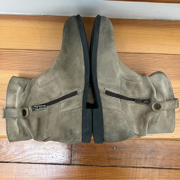 Birkenstock Sarnia Slouchy Boots Taupe Beige Factory Distressing size 38, 7, 7.5 - Picture 8 of 14